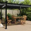 Image de vidaXL Tonnelle avec toit rétractable anthracite 3x6 m aluminium