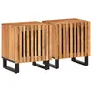 Image de vidaXL Tables de chevet 2 pcs 40x34x46 cm bois d'acacia massif