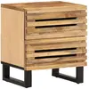 Image de vidaXL Table de chevet 40x34x46 cm bois de manguier massif brut
