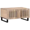 Image de vidaXL Table basse blanc 80x51x40 cm bois de manguier massif