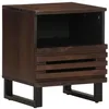 Image de vidaXL Table de Chevet, Armoire de Lit avec Rangement, Table de Nuit, Meuble de Chambre à Coucher Intérieur, Bois de Manguier Massif