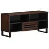Image de vidaXL Meuble TV Marron 100x34x46 cm Bois Massif manguier, Banc TV, Meuble HiFi, Console TV, Buffet TV, Meuble multimédia, Meuble de Divertissement TV
