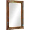 Image de vidaXL Miroir salle de bain 50x70 cm bois massif d'acacia et verre