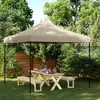 Image de vidaXL Tente de réception pliable escamotable taupe 292x292x315 cm