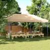 Image de vidaXL Tente de réception pliable escamotable beige 580x292x315 cm