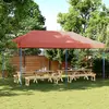 Image de vidaXL Tente réception pliable escamotable terre cuite 580x292x315 cm