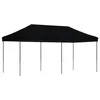 Image de vidaXL Tente de réception Pliable escamotable Noir 580x292x315 cm, Tente, Tente à auvent, auvent de Gazebo, Tente Gazebo, Tente de Jardin