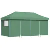 Image de vidaXL Tente de réception Pliable escamotable 4 parois latérales Vert, Tente, Tente à auvent, auvent de Gazebo, Tente Gazebo, Tente de Jardin