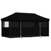 Image de vidaXL Tente de réception Pliable escamotable 4 parois latérales Noir, Tente, Tente à auvent, auvent de Gazebo, Tente Gazebo, Tente de Jardin