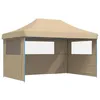 Image de vidaXL Tente de réception Pliable escamotable avec 3 parois latérales, Tente, Tente à auvent, auvent de Gazebo, Tente Gazebo, Tente de Jardin