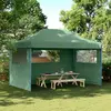 Image de vidaXL Tente de réception pliable escamotable 3 parois latérales vert