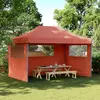 Image de vidaXL Tente de réception pliable escamotable avec 3 parois latérales