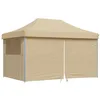 Image de vidaXL Tente de réception Pliable escamotable avec 4 parois latérales, Tente, Tente à auvent, auvent de Gazebo, Tente Gazebo, Tente de Jardin