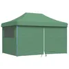 Image de vidaXL Tente de réception Pliable escamotable 4 parois latérales Vert, Tente, Tente à auvent, auvent de Gazebo, Tente Gazebo, Tente de Jardin