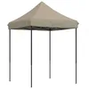 Image de Tente de réception pliable escamotable taupe 200x200x306 cm