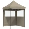 Image de vidaXL Tente de réception Pliable escamotable avec 2 parois latérales, Tente, Tente à auvent, auvent de Gazebo, Tente Gazebo, Tente de Jardin