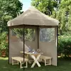 Image de vidaXL Tente de réception pliable escamotable avec 2 parois latérales