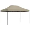Image de Tente de réception pliable escamotable taupe 410x279x315 cm