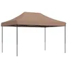 Image de Tente de réception pliable escamotable marron 410x279x315 cm