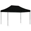 Image de Tente de réception pliable escamotable noir 410x279x315 cm