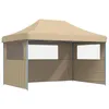 Image de vidaXL Tente de réception Pliable escamotable avec 3 parois latérales, Tente, Tente à auvent, auvent de Gazebo, Tente Gazebo, Tente de Jardin