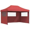 Image de vidaXL Tente de réception Pliable escamotable avec 3 parois latérales, Tente, Tente à auvent, auvent de Gazebo, Tente Gazebo, Tente de Jardin