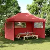 Image de vidaXL Tente de réception pliable escamotable avec 3 parois latérales