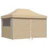 Image de vidaXL Tente de réception Pliable escamotable avec 4 parois latérales, Tente, Tente à auvent, auvent de Gazebo, Tente Gazebo, Tente de Jardin