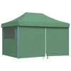 Image de vidaXL Tente de réception Pliable escamotable 4 parois latérales Vert, Tente, Tente à auvent, auvent de Gazebo, Tente Gazebo, Tente de Jardin