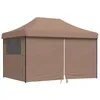 Image de vidaXL Tente de réception Pliable escamotable avec 4 parois latérales, Tente, Tente à auvent, auvent de Gazebo, Tente Gazebo, Tente de Jardin