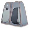 Image de vidaXL Tente d'intimité Gris et Orange escamotable imperméable, Tente, Tente de Jardin, abri extérieur, Tente de Camping, abri de Camping