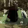 Image de vidaXL Tente de camping à dôme 4 personnes vert libération rapide