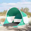 Image de vidaXL Tente de plage vert d'eau escamotable imperméable