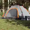 Image de vidaXL Tente de camping 5 personnes gris et orange libération rapide