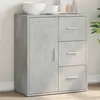 Image de vidaXL Buffet gris béton 60x31x70 cm bois d'ingénierie