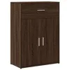 Image de vidaXL Buffet chêne Marron 60x30x84 cm Bois d'ingénierie, Armoire de Rangement, Meuble d'entrée, Meuble d'appoint, Meuble de Rangement de Cuisine
