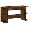 Image de vidaXL Bureau chêne fumé 140x50x75 cm Bois d'ingénierie