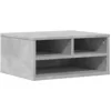 Image de vidaXL Support d'imprimante gris béton 49x40x22,5 cm bois d'ingénierie, table d'imprimante, table d'imprimante d'ordinateur, support d'imprimante avec rangement