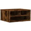 Image de vidaXL Support d'imprimante chêne fumé 49x40x22,5 cm bois d'ingénierie, table d'imprimante, table d'imprimante d'ordinateur, support d'imprimante avec rangement