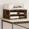 Image de vidaXL Support d'imprimante chêne fumé 49x40x22,5 cm bois d'ingénierie