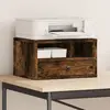 Image de vidaXL Support d'imprimante chêne fumé 40x32x22,5 cm bois d'ingénierie