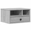 Image de vidaXL Support d'imprimante Sonoma Gris 40x32x22,5cm Bois d'ingénierie, Table d'imprimante, Table d'imprimante d'ordinateur, Support d'imprimante avec Rangement