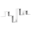 Image de vidaXL Étagère Murale Blanc 104,5x10x43 cm Bois d'ingénierie, étagère de Rangement, étagère Suspendue, étagère d'affichage, étagère Flottante