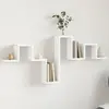Image de vidaXL Étagère murale blanc 104,5x10x43 cm bois d'ingénierie