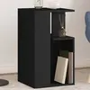 Image de vidaXL Table d'appoint noir 35x35x60 cm bois d'ingénierie