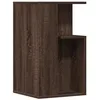 Image de vidaXL Table d'appoint chêne Marron 35x35x60 cm Bois d'ingénierie, Bout de canapé, Table d'appoint de canapé, Table de Lampe, Table d'accent