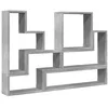 Image de vidaXL Étagère Murale Gris béton 96x12x64 cm Bois d'ingénierie, étagère Murale Cube, Organisateur Cube, étagère Flottante, Rangement Cube