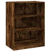 Image de vidaXL Garde-Robe chêne fumé 77x48x102 cm Bois d'ingénierie, Armoire de Rangement, Organisateur de Garde-Robe, Armoire, Placard, Garde-Robe de Chambre