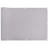 Image de vidaXL Écran d'intimité de Balcon Gris 500x90 cm PVC, Rouleau de clôture, Bande de clôture, écran de clôture d'intimité, écran de clôture