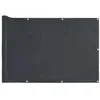 Image de vidaXL Écran d'intimité de Balcon Anthracite 500x120 cm PVC, Rouleau de clôture, Bande de clôture, écran de clôture d'intimité, écran de clôture